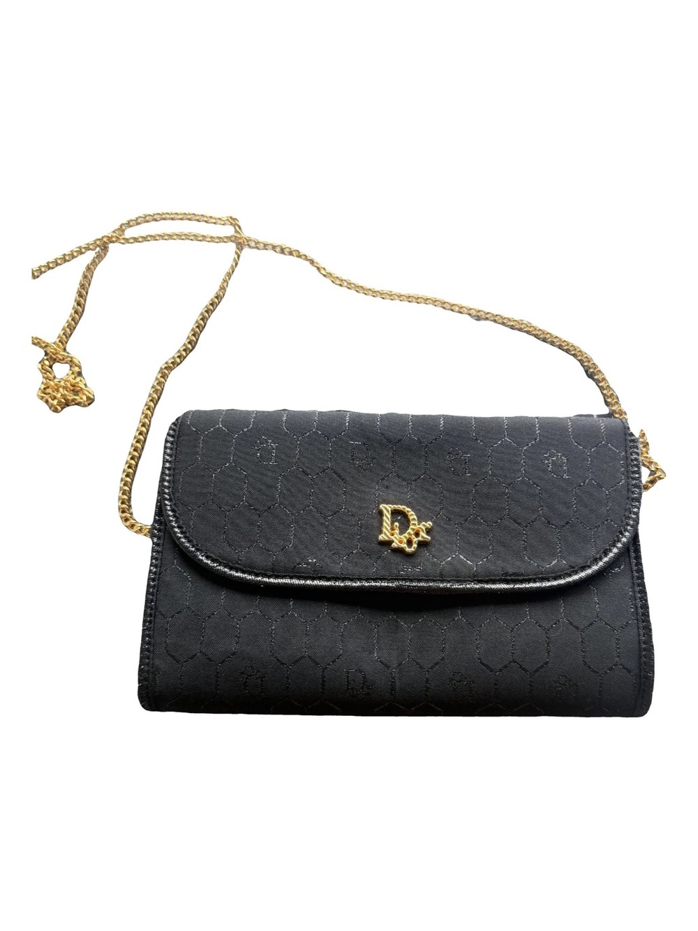 Pre-Loved Dior Diorissimo Trotter Canvas Chain Shoulder Bag